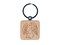 Angel Bunny Rabbit Loss of Pet Engraved Wood Square Keychain Tag Charm